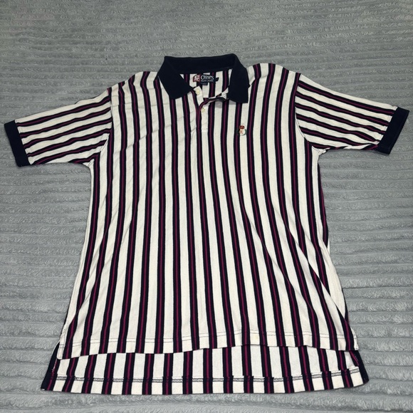 Vintage  Ralph Lauren Chaps stripped men’s size‎ Large polo - Picture 1 of 13